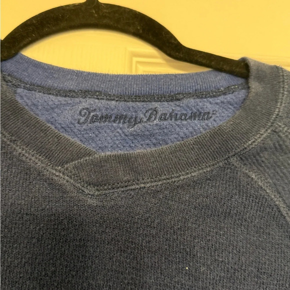 Tommy Bahamas Pull Over Blue Sweater Size M - Picture 3 of 5